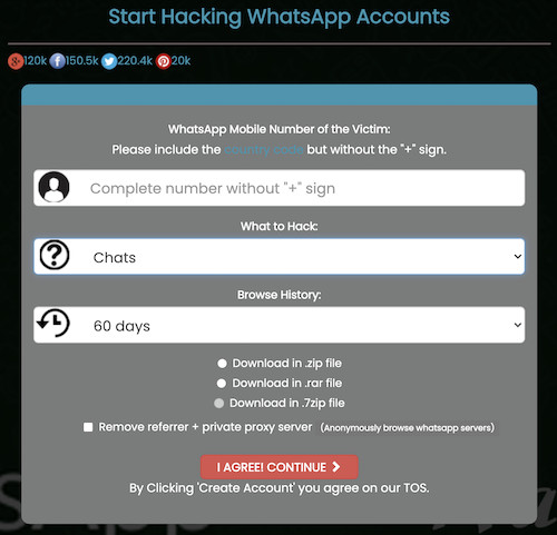 WhatsApp accounts hacken